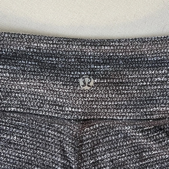 Lululemon Wunder Under Pant III Coco Pique Black White Leggings Size 6 Women’s - Picture 5 of 10